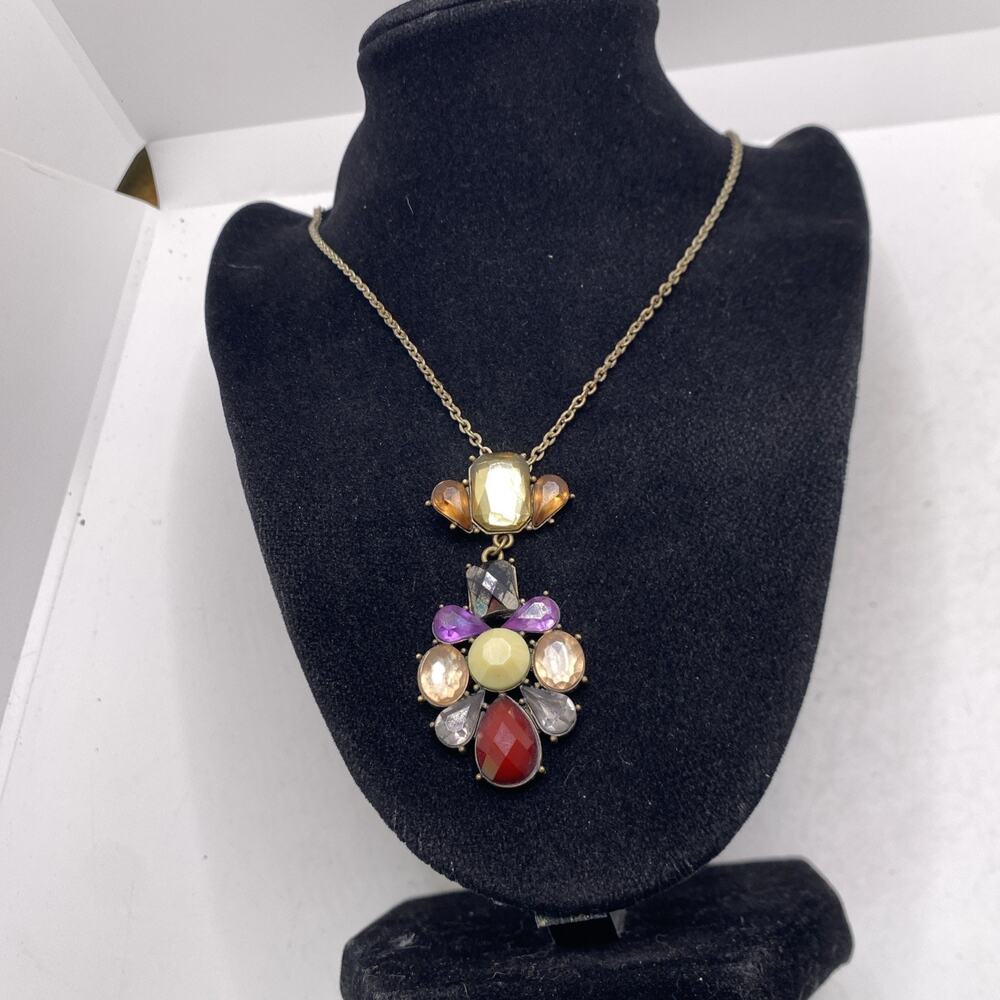 Womens Custom Gem Beaded Necklace Vintage Womens Fashion